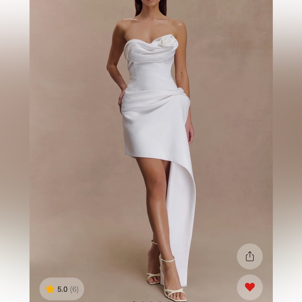 Meshki Evianna Strapless Gathered Mini Dress